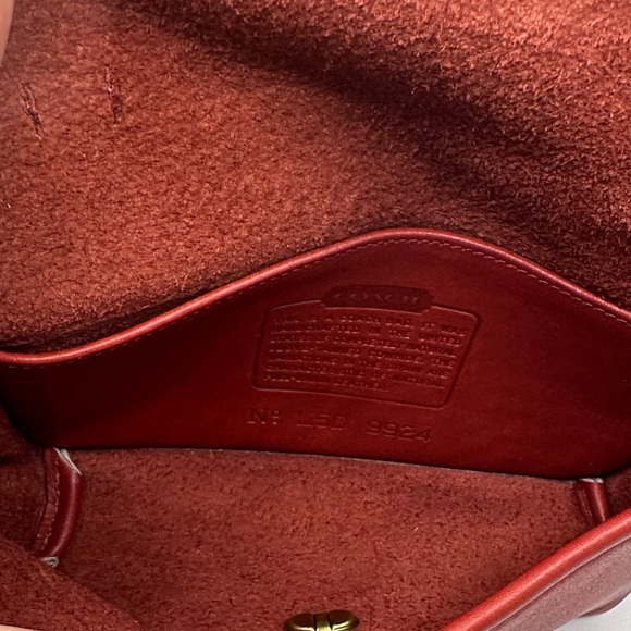 Coach Casino Leather Crossbody Bag, Red 9924 - Picture 9 of 12